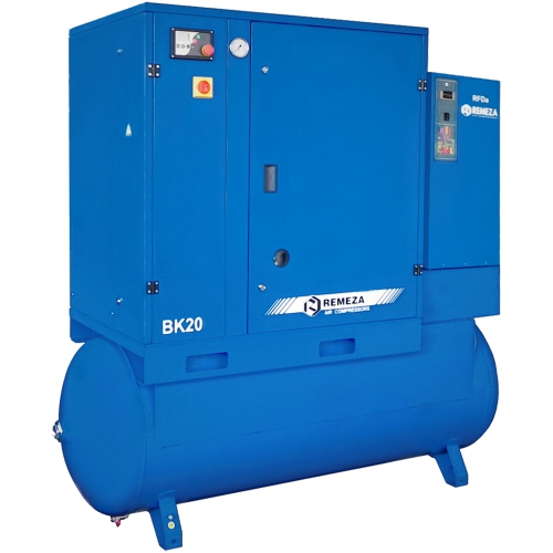 Винтовой компрессор Remeza ВК30-8(10/15)-500DВС